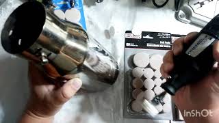 Dremel Buffing polishing with Felt pads [upl. by Joappa657]