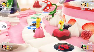 Mario Party Superstars  Peach vs Mario vs Luigi vs Rosalina  Peachs Birthday Cake [upl. by Presber]