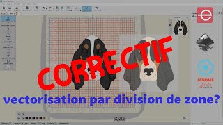 Correctif quotEssai vectorisation inscape par division tete de chienquot [upl. by Novled]