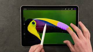 Editing Photos in Procreate  How to Change Colors on a Photograph [upl. by Gardell]