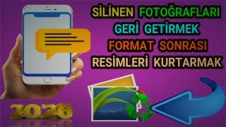 Silinen Fotoğrafları Geri Getirmek  Format Sonrası Silinen Fotoğrafları Kurtarmak  Uygulamalı [upl. by Nevad]