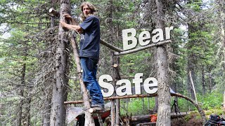 Building A Tree Fort In Grizzly Bear Territory Day 19 of 30 Day Survival Challenge Canadian Rockies [upl. by Longfellow289]