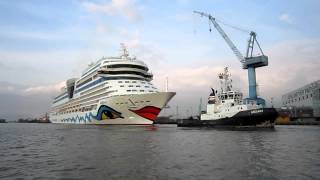 Aidamar Emsüberführung  AidaMar verläst Meyer Werft Papenburg [upl. by Aruat889]