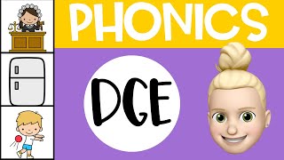 DGE Sound  DGE Trigraph  Phonics for Kids [upl. by Husch]