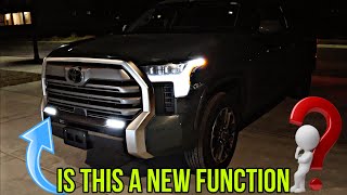 Night Review The 2023 Toyota Tundra Limited Has Insane Lighting And Now Has More Functions [upl. by Airaet]