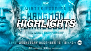 Adam Page vs Bryan Danielson  AEW Dynamite Winter Is Coming 2021  Highlights [upl. by Atteve]