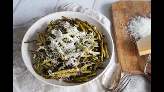 Grønne Bønner Med Parmesan Og Hvidløg [upl. by Field710]