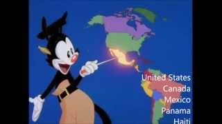 Nations of the World  With Lyrics  Animaniacs [upl. by Ecirtac]