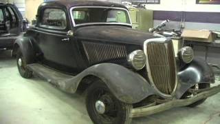 34 Ford 3 window barn find [upl. by Ecnarwal]