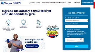 Consulta Si Tienes Pagos Disponibles SUPERGIROS Septiembre 2024 [upl. by Hasty443]