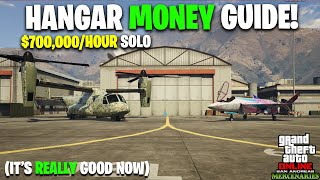 HANGAR MONEY GUIDE Up to 700kHour SOLO  GTA Online Hangar Business Guide 2024 [upl. by Aeslehs427]