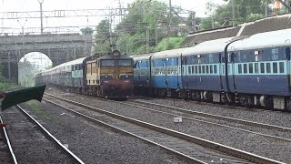 Love From Pune  Furious Blast From Indian Railways  Pragati Express Overtakes Sahyadri Express [upl. by Auqenat]