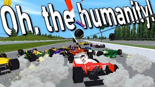 IndyCar Racing 2  Biggest Crash Ive Ever Seen By AI drivers [upl. by Yates]