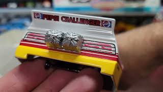 NHRA diecast review video of Mac Tools 1983 Don Prudhommes Pepsi Challenger firebird funny car [upl. by Onateyac122]