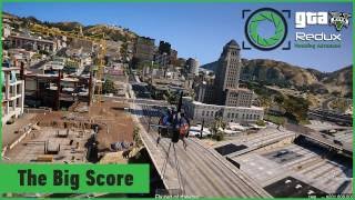 Grand Theft Auto 5 Final Heist Mission The Big Score On REDUX Graphics Mod GTA 5 Mods Gameplay [upl. by Syman78]