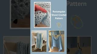 Rectangular Shawl Crochet Pattern crochetpatterns [upl. by Dahl291]