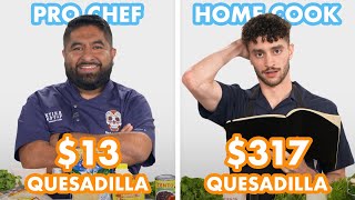 317 vs 13 Quesadilla Pro Chef amp Home Cook Swap Ingredients  Epicurious [upl. by Hennebery]