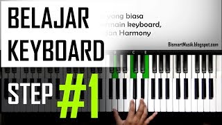 Belajar Keyboard 1  Teknik Dasar Bermain Keyboard dan Posisi Chord  Pemula [upl. by Adrian]