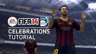 FIFA 14  All New Celebrations Tutorial [upl. by Ruzich]