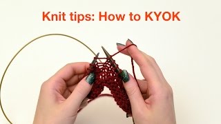 Knit Tips KYOK increases [upl. by Roane]