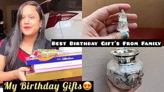 Birthday Gifts UnboxingFirst Time Silver Gifts birthdaygifts himaworld kannadavlogs youtube [upl. by Elwee]