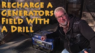 How to Fix a Generator  Recharge a Generators Field With a Drill [upl. by Enehs734]