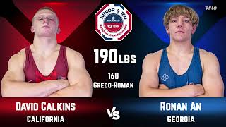 2024 16U USMC GR National Champions David Calkins vs Ronan An 190 Lbs Finals [upl. by Bussy650]