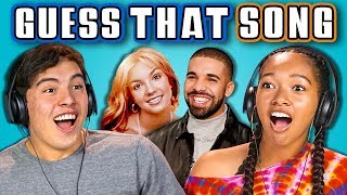 TEENS GUESS THAT SONG CHALLENGE 7 REACT [upl. by Adnirol]