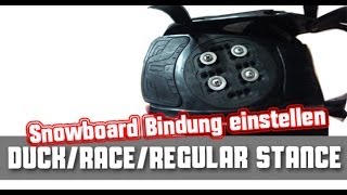 Snowboard Bindung einstellen Tutorial [upl. by Aham]