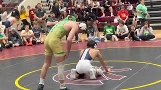 Maddox Mcarthur Buford vs Kaden Brown North Paulding 132lbs Final at the Lassiter Invitational [upl. by Ynahpit]