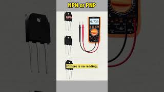 Identifying NPN and PNP Transistors Using a Multimeter howto transistor npn pnp bjt [upl. by Tebazile]