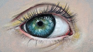 How to Draw a Realistic Eye with Pastels [upl. by Conlon]