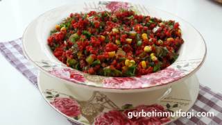 Şalgamlı Bulgur Salatası TarifiPancarlı Salata TarifiGurbetinmutfagi [upl. by Reinwald45]