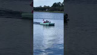 Disney Springs  Amphicar in Lake Buena Vista disneysprings amphicar cars boats autos funride [upl. by Norraj]