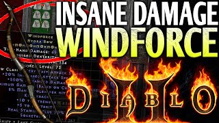 Godly HACKED Windforce  Diablo 2 Resurrected [upl. by Bucky538]