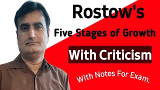 75 Rostows  Five Stages of Growth with  Criticism [upl. by Vanden466]