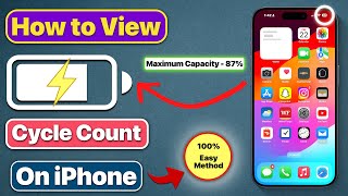 How to Check Actual Battery Health on iPhone  View Battery Cycle Count on iPhone [upl. by Rennerb]