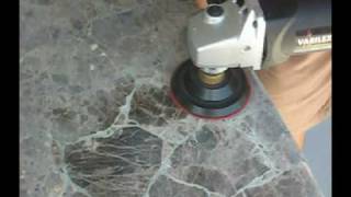 polishing Granite Dry [upl. by Alleuqahs]