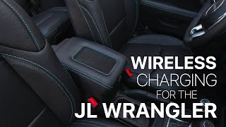 Wireless Charging Console Lid Installed In 2019 Jeep JL Wrangler  JT Gladiator  LeatherSeatscom [upl. by Arriat928]