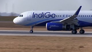 First IndiGo Airbus A320 with Sharklets Landing and TakeOff [upl. by Orsa425]