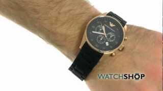 Mens Emporio Armani Tazio Chronograph Watch AR5905 [upl. by Aianat]