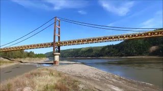 Dunvegan Suspension Bridge  Fairview Alberta [upl. by Zolnay]