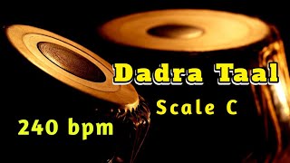 Tabla  Dadra Taal  Drut 240 bpm  Scale C  With Tanpura Pa Sa  HD Quality Sound  Tabla Online [upl. by Tammara]