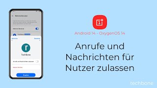 Anrufe und Nachrichten für Nutzer zulassen  OnePlus Android 14  OxygenOS 14 [upl. by Deehan33]