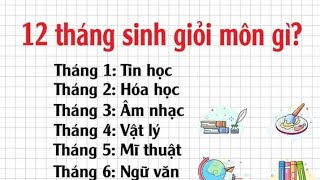 Bí Ẩn 12 Cung Hoàng Đạo Tháng Sinh Phần 10 12 Cung Giỏi Nhất Môn Gì [upl. by Atsylac]