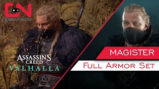 AC Valhalla Magister Armor Set  Full Raven Clan Armor Locations amp Showcase [upl. by Jansen]