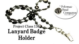 How to Make a Beaded Lanyard Badge Holder [upl. by Nerine]