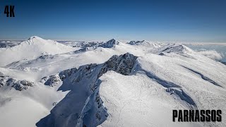 Parnassos Ski Center  4K Drone Video [upl. by Douty]