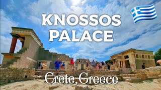 Crete Ancient Greek Ruins of Knossos🏛  The Minoan Palace 4K  UHD  Walking Tour [upl. by Marolda]