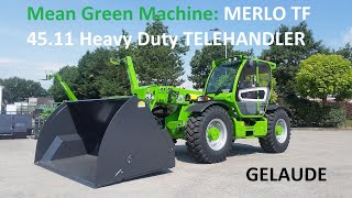 Mean Green Machine Merlo Heavy duty Telehandler  GELAUDE [upl. by Luckin]